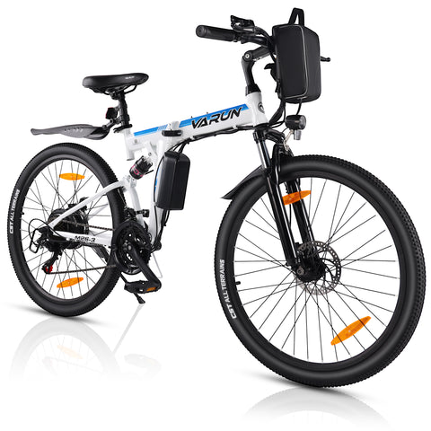 VARUN E Bike Mountainbike 26 Zoll, Klapprad E-Bike mit 48V 10.4Ah/7.8Ah Akku, Ebike Herren Damen, Elektro-Mountainbike mit 21-Gang-Getriebe, LCD, Faltbares MTB, Reichweite 80-90KM