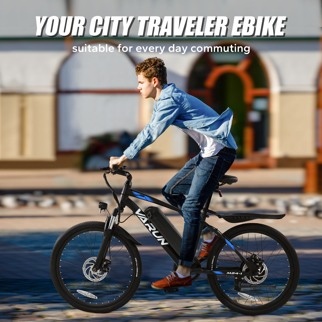 VARUN M24 Ocelot | Electric CityTraveler Bike-Black