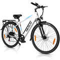 VARUN E Bike, 28 Zoll Elektrofahrrad, Herren und Damen, mit 48V 499.2Wh Akku, 250W 55NM Motor, Elektrofahrrad E-Bike mit 7-Gang-Getriebe, LCD-Display, Pedelec Stadtrad E-Bike für Trekking.