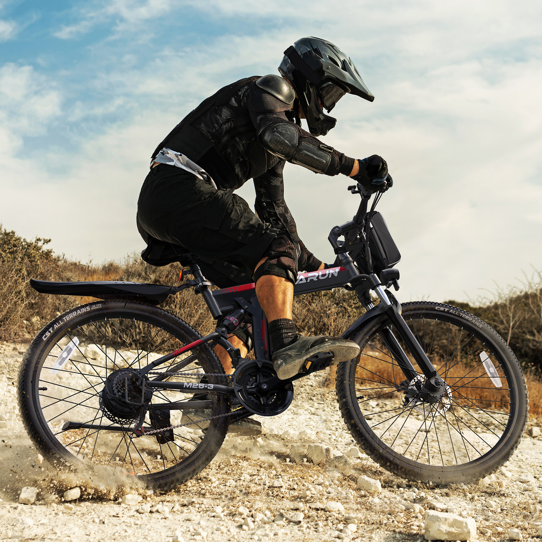 VARUN M26 Storm | Foldable Electric Mountain Bike-Black