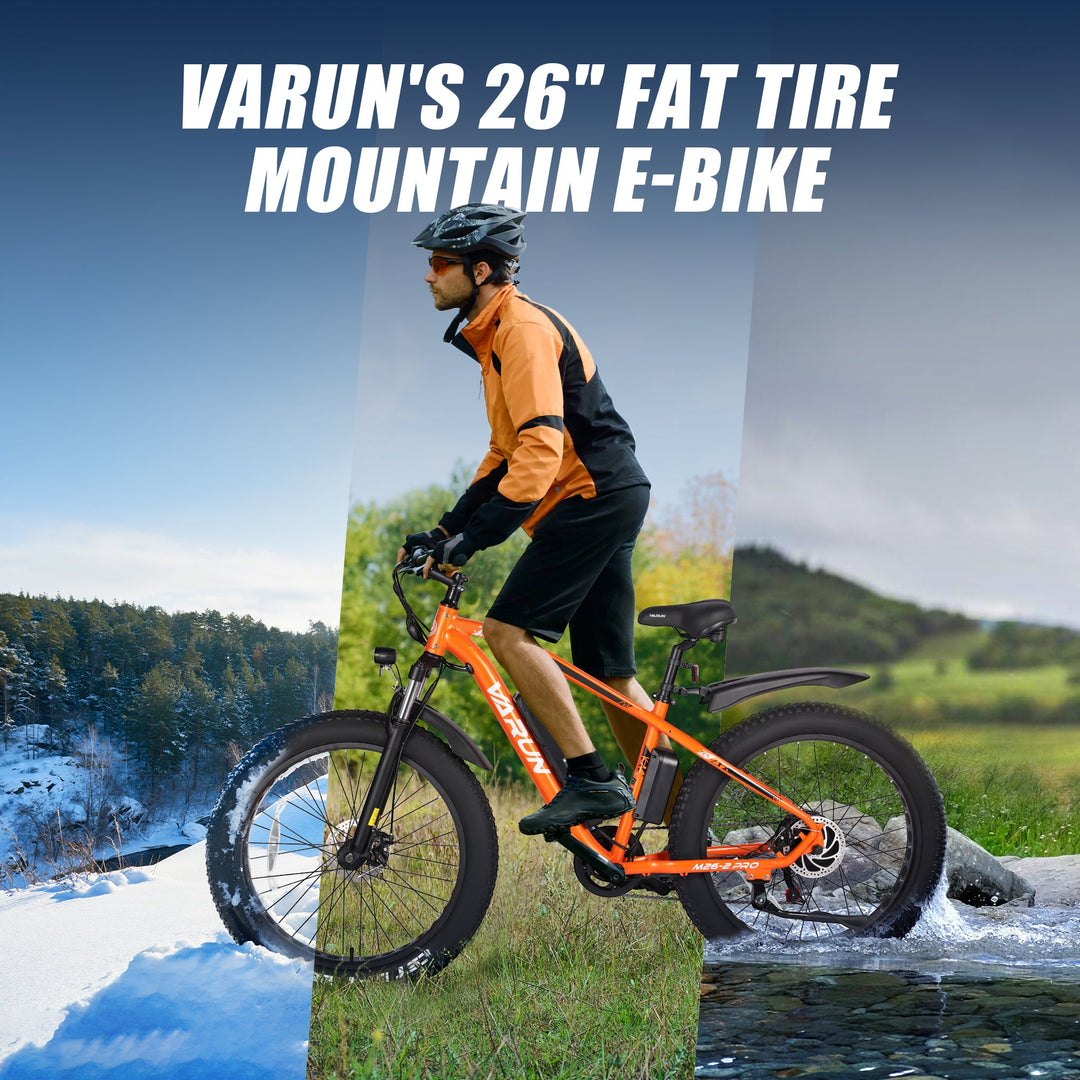 VARUN M26 Orbi | Electric  Fat Tire Bike-Orange