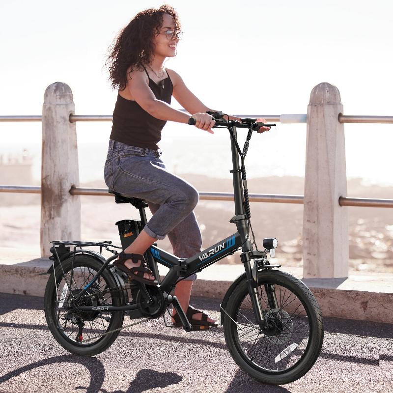 VARUN C20 Blaze | Foldable Electric City Bike-Black